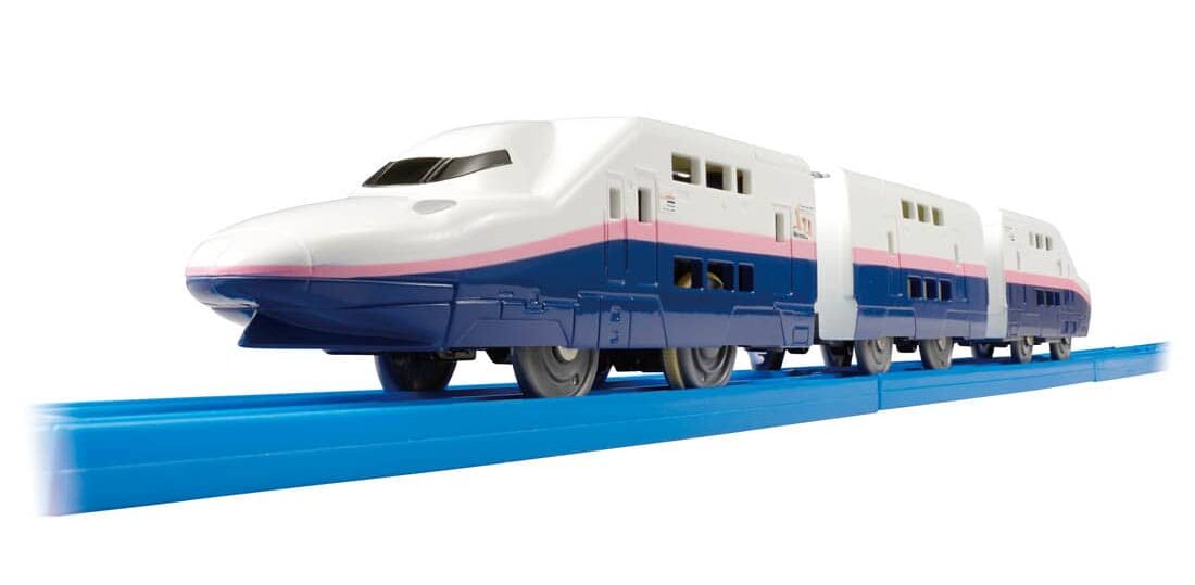 プラレール さよならE4系新幹線Max&E7系上越新幹線(朱鷺色仕様)」2021 