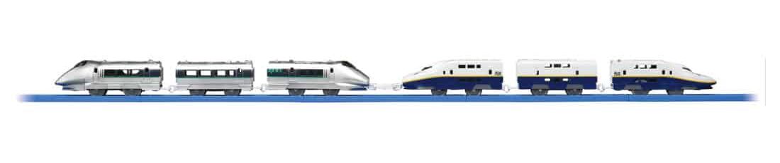 プラレール 新幹線YEAR2022 400系つばさ&E4系Max連結セット」2022年9月