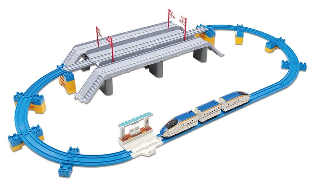 プラレール W7系北陸新幹線かがやき 鉄道道路併用橋セット