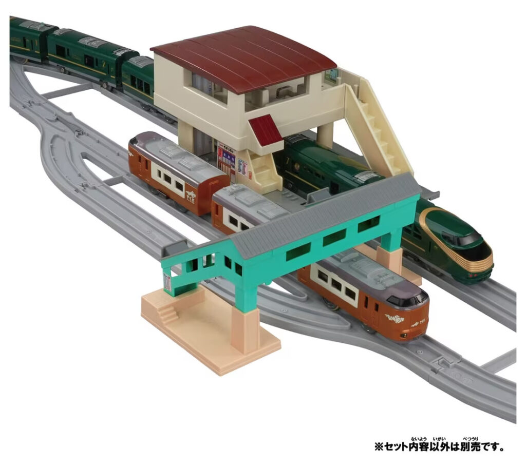 橋上駅舎と跨線橋キット