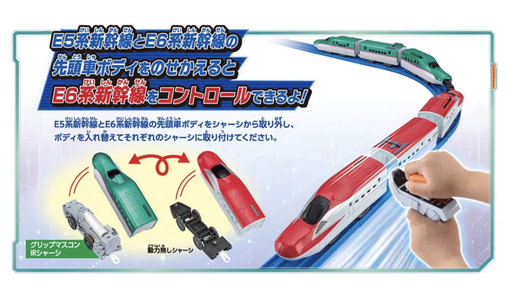 プラレール キミが運転!連結!グリップマスコン E5系新幹線＆E6系新幹線セット