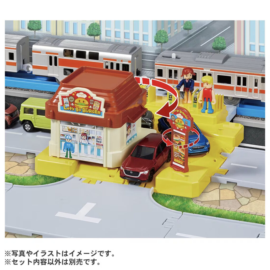 プラレール J－12 アクションタウン ぐるぐるドライブスルー