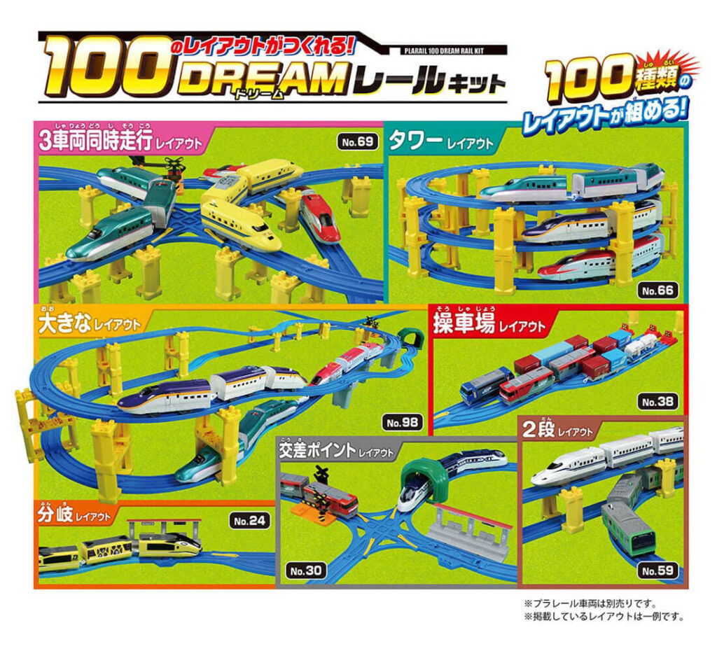 プラレール 100のレイアウトがつくれる!ドリームレールキット
