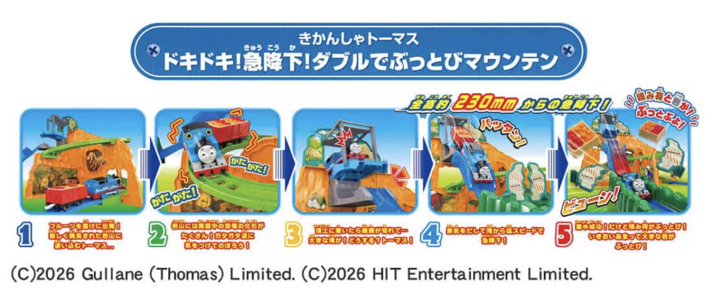 プラレール きかんしゃトーマス ドキドキ!急降下!ダブルでぶっとびマウンテン