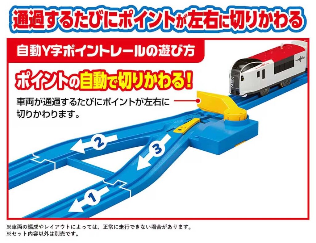 プラレール R－22 自動Y字ポイントレール 3
