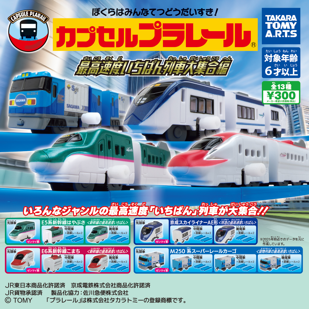 カプセルプラレール 最高速度いちばん列車大集合編