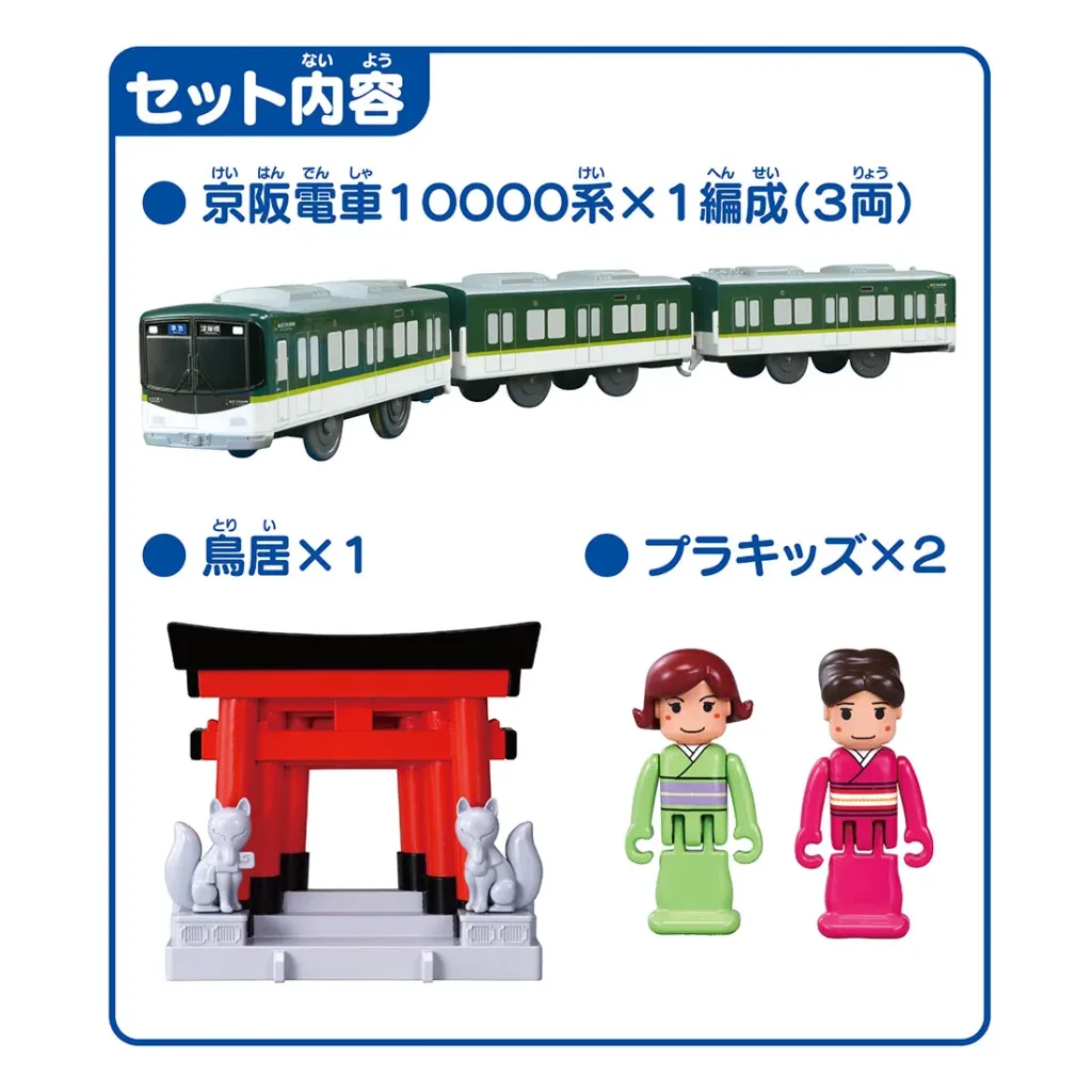 プラレール ご当地車両シリーズ 京阪電車10000系&稲荷神社